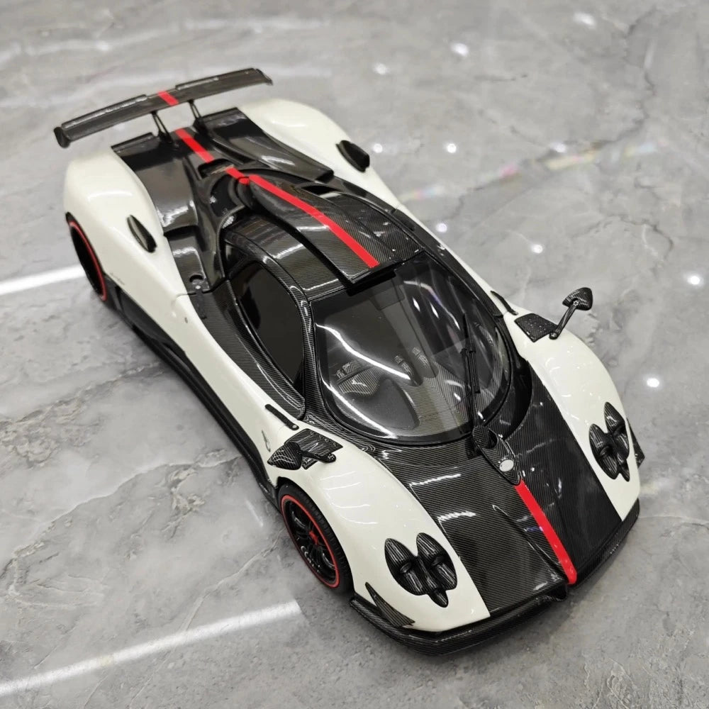 [Almost Real] 1:18 Pagani 2009 Zonda Cinque Coupe White Model Car Die-Cast