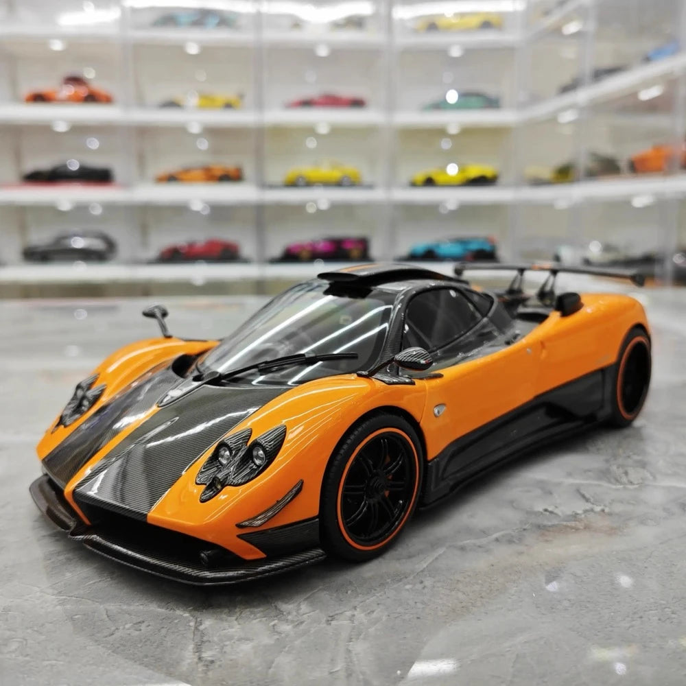 [Almost Real] 1:18 Pagani 2009 Zonda Cinque Coupe Yellow Model Car Die-Cast