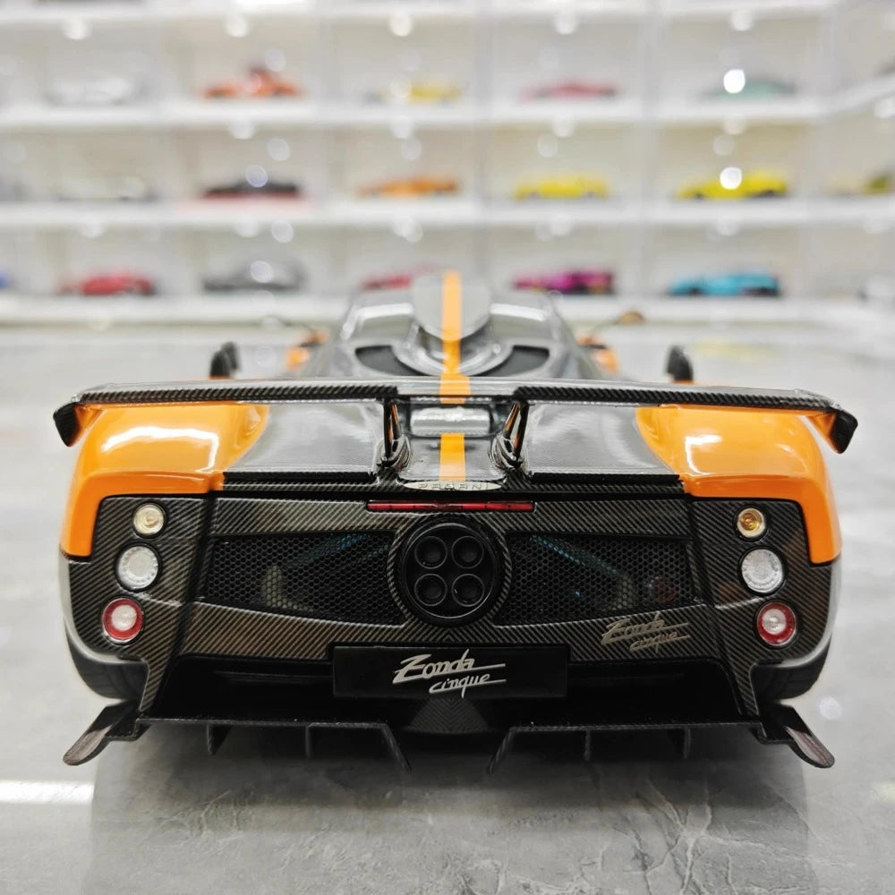 [Almost Real] 1:18 Pagani 2009 Zonda Cinque Coupe Yellow Model Car Die-Cast