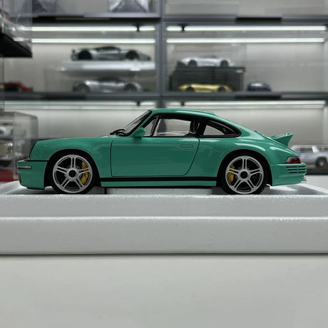 Almost Real Porsche 2018 RUF SCR 40° anniversario Tiffany Blue 1:18 – Modello da collezione in pressofuso