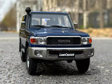 [Almost Real] 1:18 Toyota 2017 Land Cruiser 76 Series Blue Model Car Die-Cast