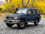 [Almost Real] 1:18 Toyota 2017 Land Cruiser 76 Series Blue Model Car Die-Cast