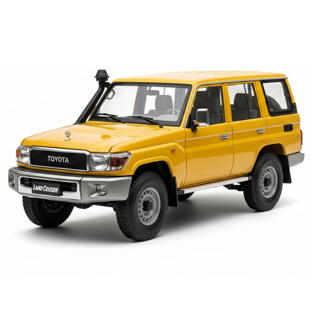 [Almost Real] 1:18 Toyota 2017 Land Cruiser 76 Series Yellow Model Car Die-Cast