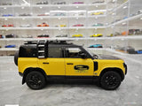 [Almost Real] 1:18 Land Rover 2021 Defender 90 Trophy Livery Yellow & Black Model Car Die-Cast