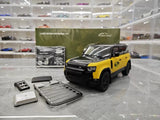 [Almost Real] 1:18 Land Rover 2021 Defender 90 Trophy Livery Yellow & Black Model Car Die-Cast
