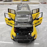 [Almost Real] 1:18 Land Rover 2021 Defender 90 Trophy Livery Yellow & Black Model Car Die-Cast