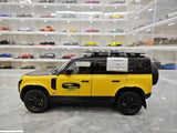 [Almost Real] 1:18 Land Rover 2021 Defender 90 Trophy Livery Yellow & Black Model Car Die-Cast