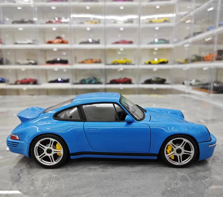 [Almost Real] 1:18 Porsche 2022 911 RUF SCR Blue Model Car Die-Cast