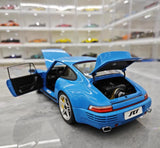 [Almost Real] 1:18 Porsche 2022 911 RUF SCR Blue Model Car Die-Cast