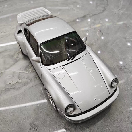 [Almost Real] 1:18 Porsche 2022 911 RUF SCR Silver Model Car Die-Cast