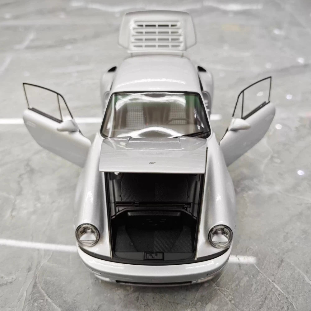 [Almost Real] 1:18 Porsche 2022 911 RUF SCR zilver modelauto Die-Cast
