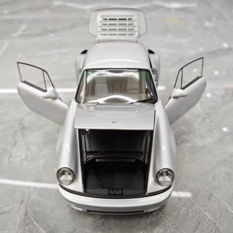 [Almost Real] 1:18 Porsche 2022 911 RUF SCR Silver Model Car Die-Cast