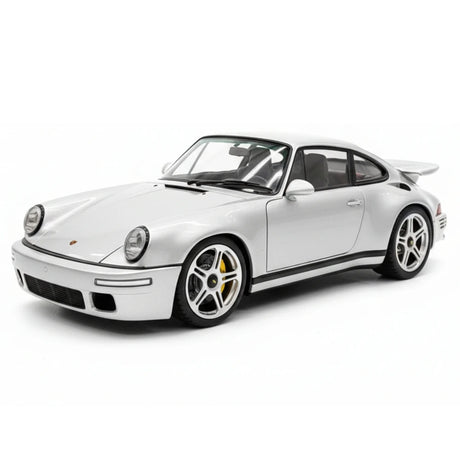 [Almost Real] 1:18 Porsche 2022 911 RUF SCR Silver Model Car Die-Cast
