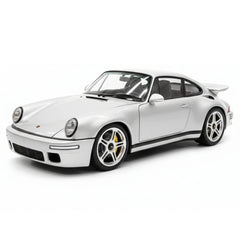 [Almost Real] 1:18 Porsche 2022 911 RUF SCR Silver Model Car Die-Cast