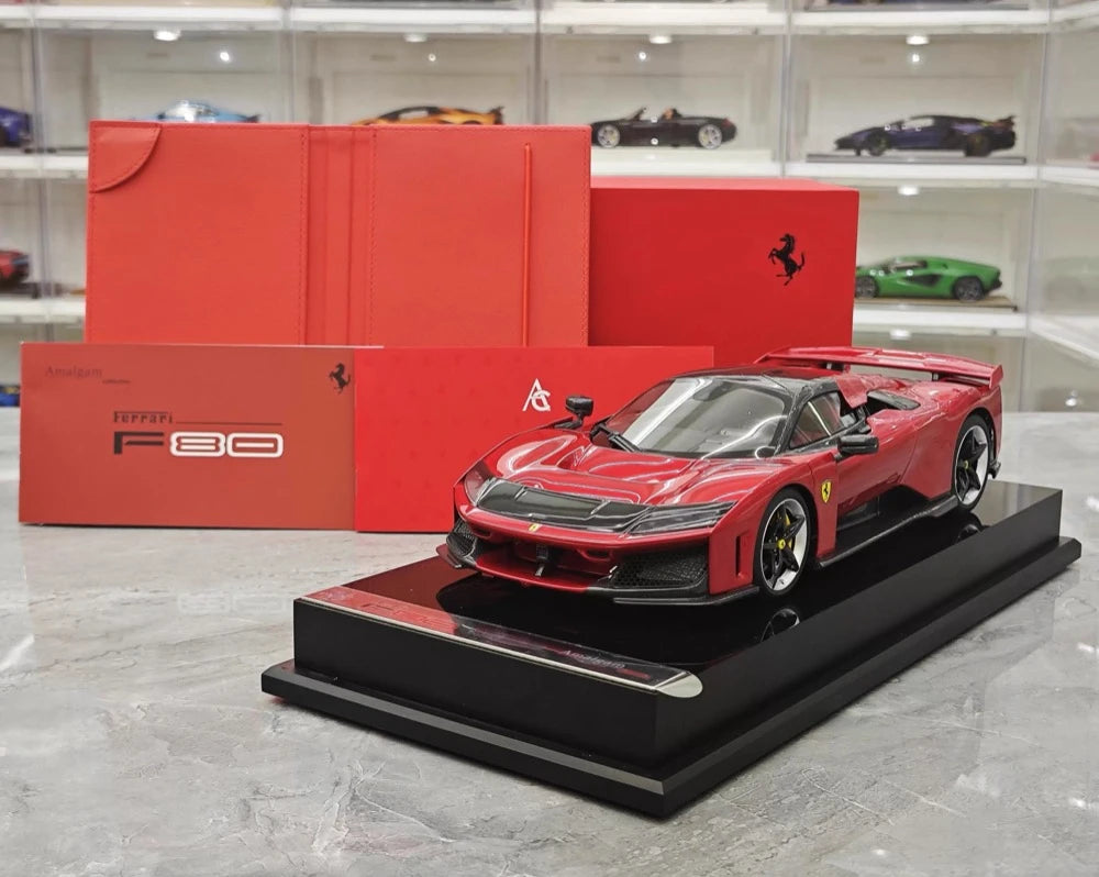 [Amalgam] 1:18 Ferrari 2025 F80 punainen pienoismalli Hartsi