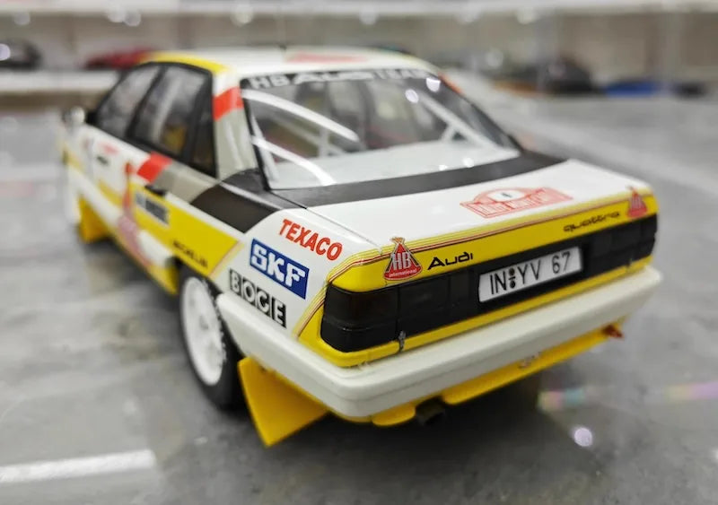 [OTTO] 1:18 Audi 1987 200 Quattro Acropolis Rally modellino di auto resina