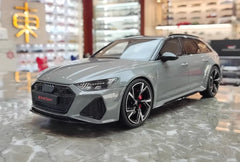 1:18 Audi 2020 RS6 Avant C8 Gray Die Cast Model Car