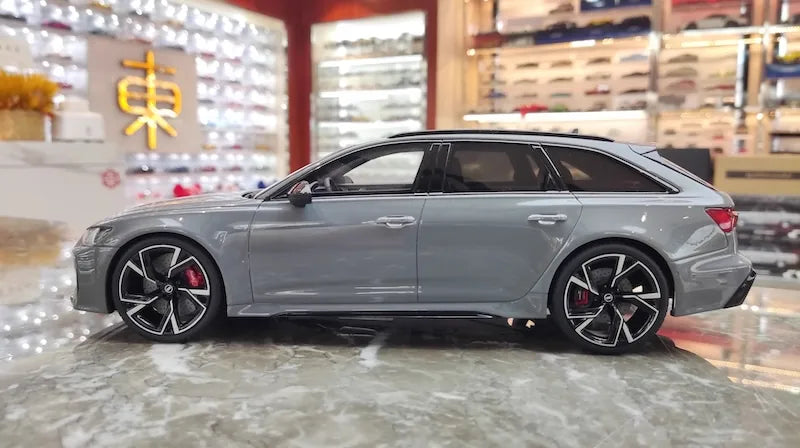 1:18 Audi 2020 RS6 Avant C8 Gray Die Cast Model Car