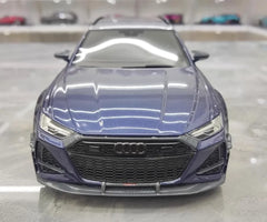 1:18 Audi 2021 RS6 Navarra C8 ABT Blue Die Cast Model Car