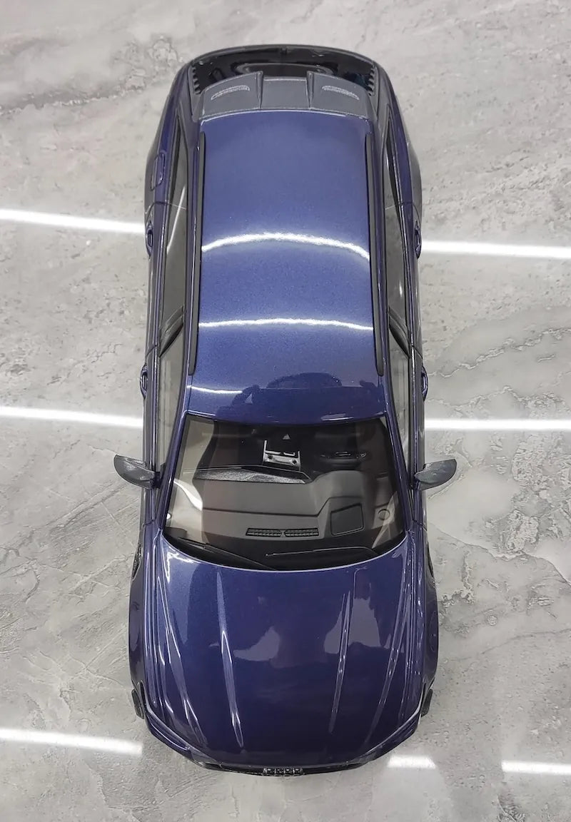 1:18 Audi 2021 RS6 Navarra C8 ABT Blue Die Cast Model Car