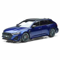 1:18 Audi 2021 RS6 Navarra C8 ABT Blue Die Cast Model Car