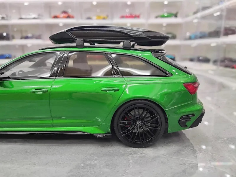 1:18 Audi 2021 RS6 Navarra C8 ABT Green Die Cast Model Car