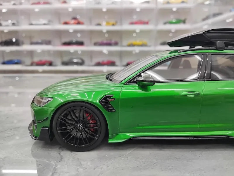 1:18 Audi 2021 RS6 Navarra C8 ABT Green Die Cast Model Car