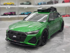 1:18 Audi 2021 RS6 Navarra C8 ABT Green Die Cast Model Car