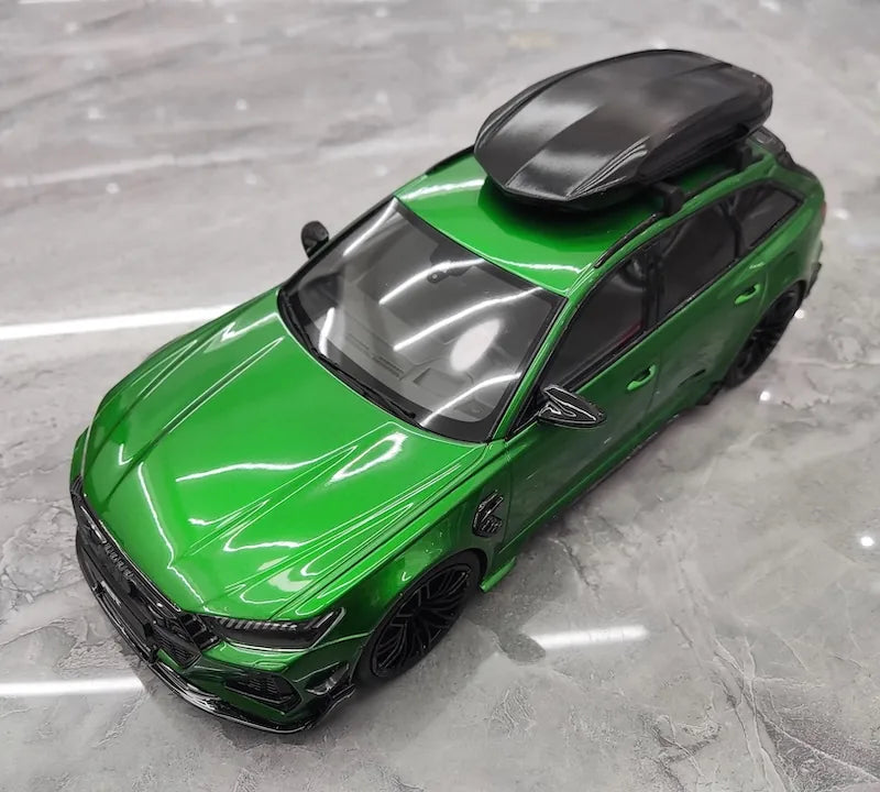 1:18 Audi 2021 RS6 Navarra C8 ABT Green Die Cast Model Car