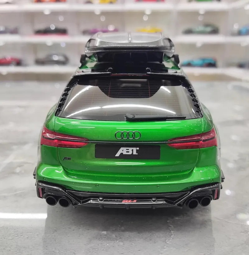 1:18 Audi 2021 RS6 Navarra C8 ABT Green Die Cast Model Car