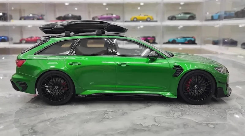 1:18 Audi 2021 RS6 Navarra C8 ABT Green Die Cast Model Car