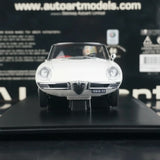 AutoArt Alfa Romeo 1966 1600 Duetto Spider branco 1:18 – modelo de coleção em metal fundido