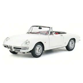 AutoArt Alfa Romeo 1966 1600 Duetto Spider branco 1:18 – modelo de coleção em metal fundido