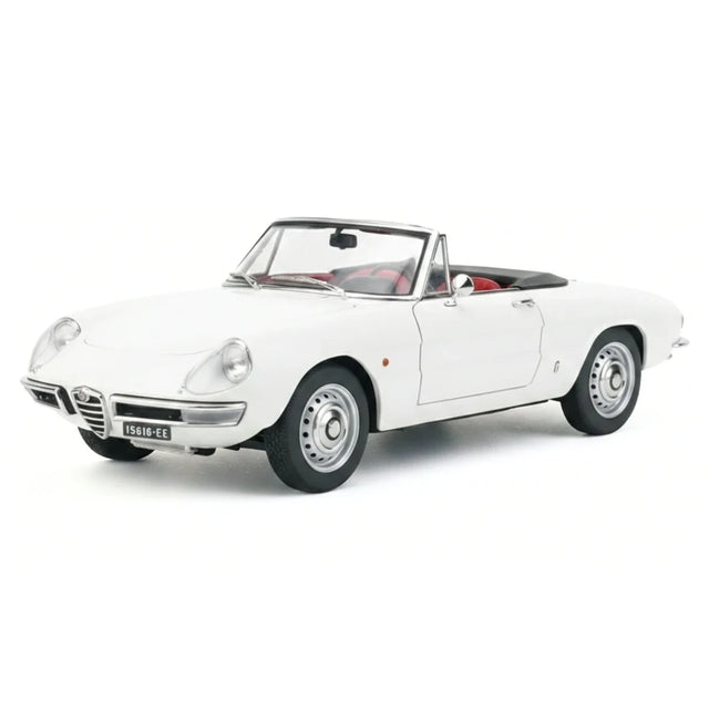 AutoArt Alfa Romeo 1966 1600 Duetto Spider branco 1:18 – modelo de coleção em metal fundido