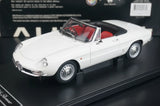 AutoArt Alfa Romeo 1966 1600 Duetto Spider branco 1:18 – modelo de coleção em metal fundido