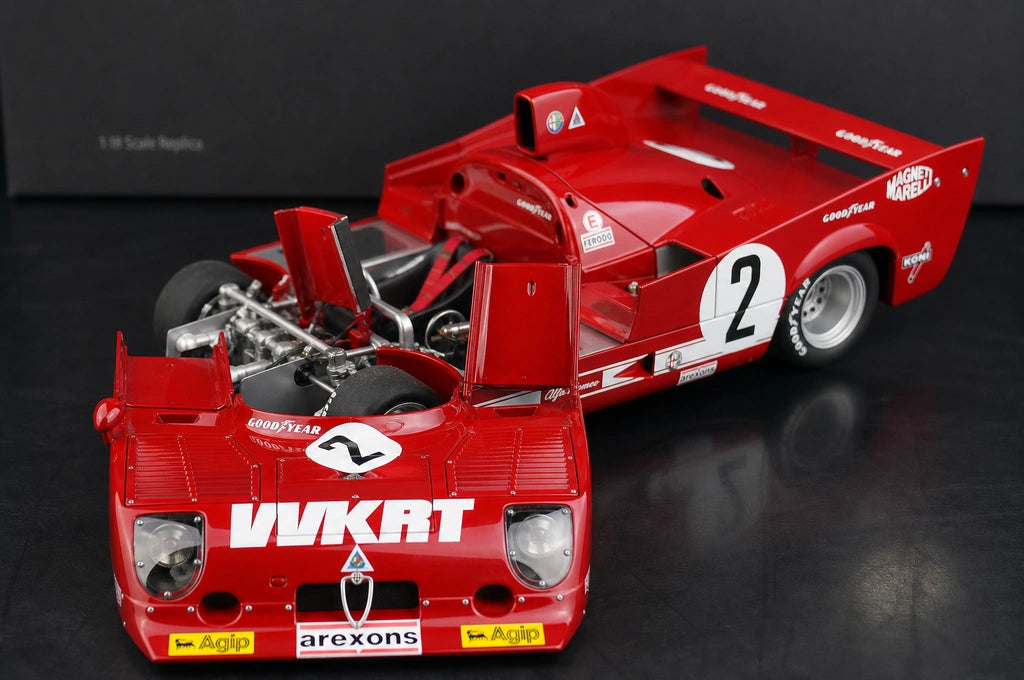 Alfa Romeo 1975 33TT12 #2 1:18 modelo colecionável em fundição por AutoArt - ver 3
