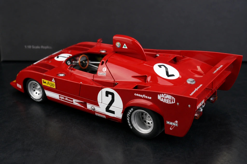 Alfa Romeo 1975 33TT12 #2 1:18 modelo colecionável em fundição por AutoArt - ver 6