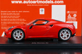 AutoArt Alfa Romeo 2013 4C Red 1:18 – Collectible Diecast Model Die-Cast