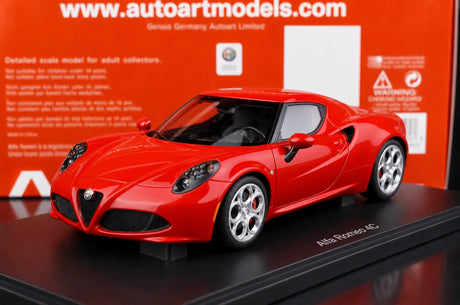 AutoArt Alfa Romeo 2013 4C Red 1:18 – Collectible Diecast Model Die-Cast