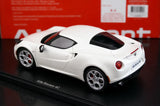 AutoArt Alfa Romeo 2013 4C White 1:18 – Collectible Diecast Model Die-Cast