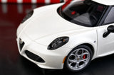 AutoArt Alfa Romeo 2013 4C White 1:18 – Collectible Diecast Model Die-Cast