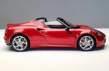 [AutoArt] 1:18 Alfa Romeo 2015 4C Spider röd modellbil Die-Cast
