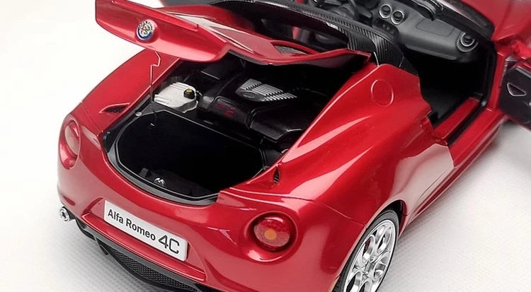 [AutoArt] 1:18 Alfa Romeo 2015 4C Spider röd modellbil Die-Cast