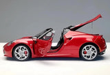 [AutoArt] 1:18 Alfa Romeo 2015 4C Spider röd modellbil Die-Cast