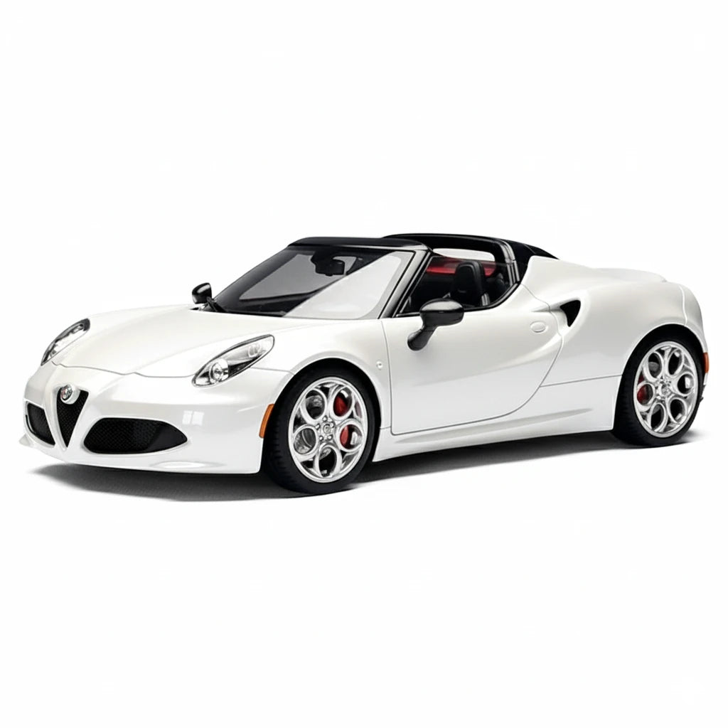 [AutoArt] 1:18 Alfa Romeo 2015 4C Spider bianco modellino di auto Die-Cast