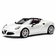 AutoArt Alfa Romeo 2015 4C Spider branco 1:18 – modelo de coleção em metal fundido