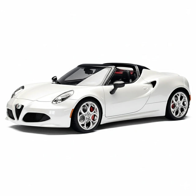 [AutoArt] 1:18 Alfa Romeo 2015 4C Spider White Model Car Die-Cast