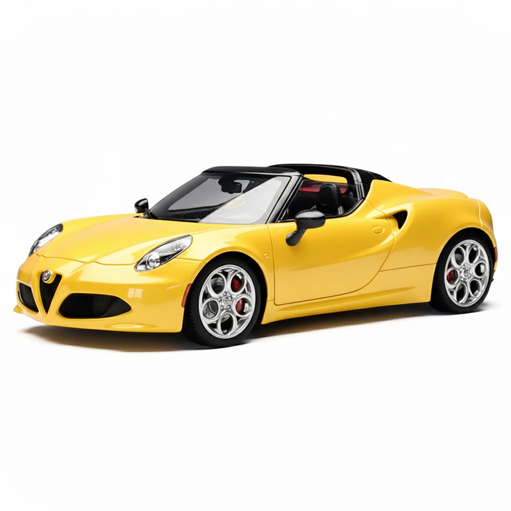 [AutoArt] 1:18 Alfa Romeo 2015 4C Spider Yellow Model Car Die-Cast