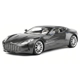 AutoArt Aston Martin 2009 One-77 آيرون جراي 1:18 – نموذج معدني قابل للجمع مصبوب، مصبوب.