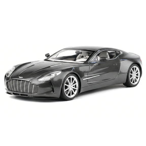 AutoArt Aston Martin 2009 One-77 آيرون جراي 1:18 – نموذج معدني قابل للجمع مصبوب، مصبوب.